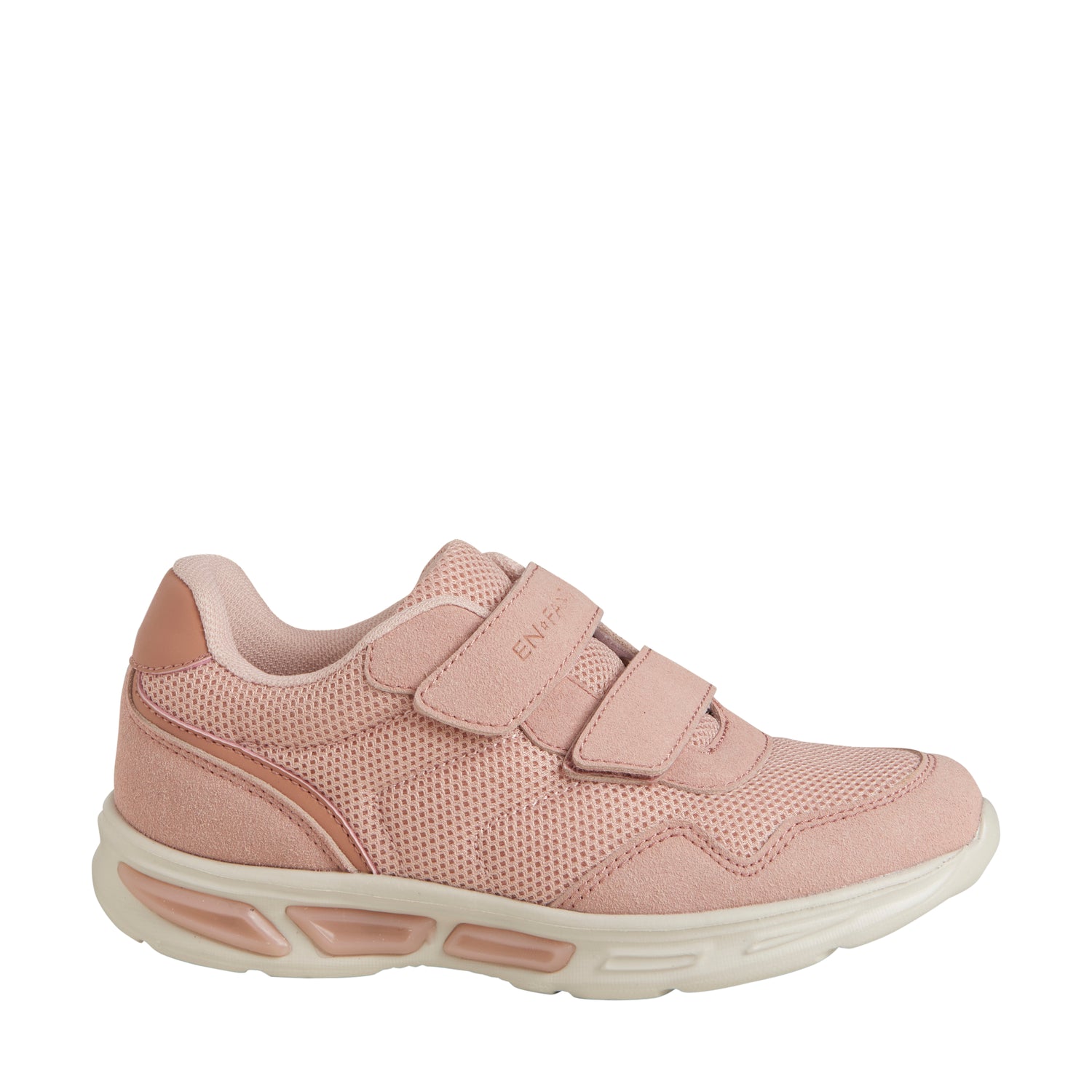 Een FANTASTISCHE lichtgewicht sneakers met klittenband en lichte - Misty Rose - schoenen - MamaMilla