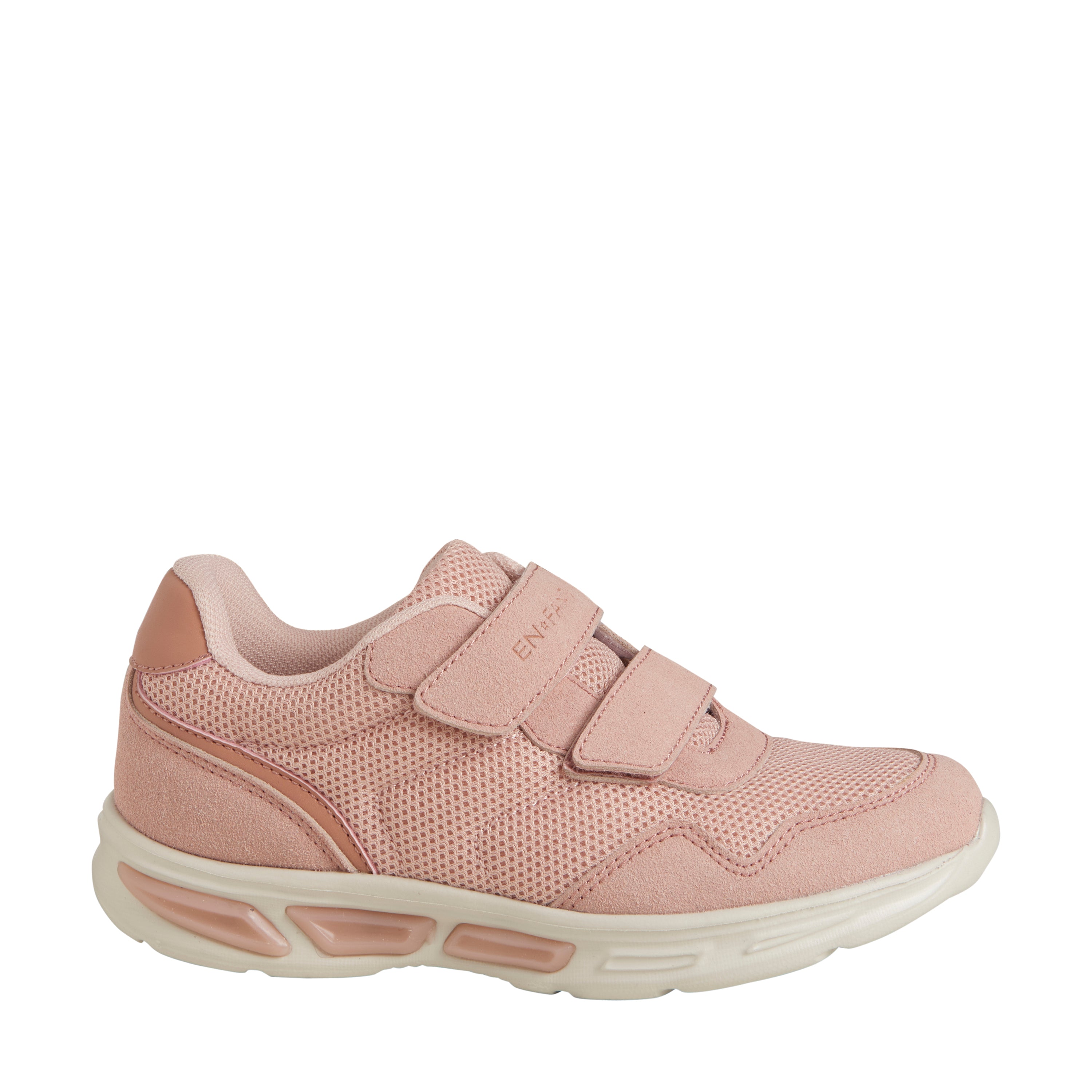 Een FANTASTISCHE lichtgewicht sneakers met klittenband en lichte - Misty Rose - schoenen - MamaMilla