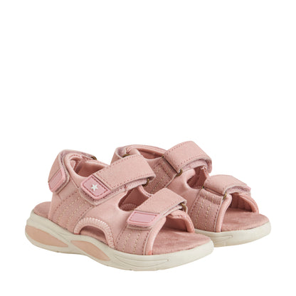Een FABELACHTIGE lichtgewicht klittenbandsandalen - Misty Rose - Schoenen - MamaMilla