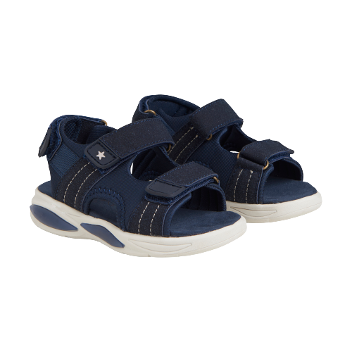 Een FABULOUS lichtgewicht sandalen met klittenband en lichte - Oost-Indische inkt - schoenen - MamaMilla