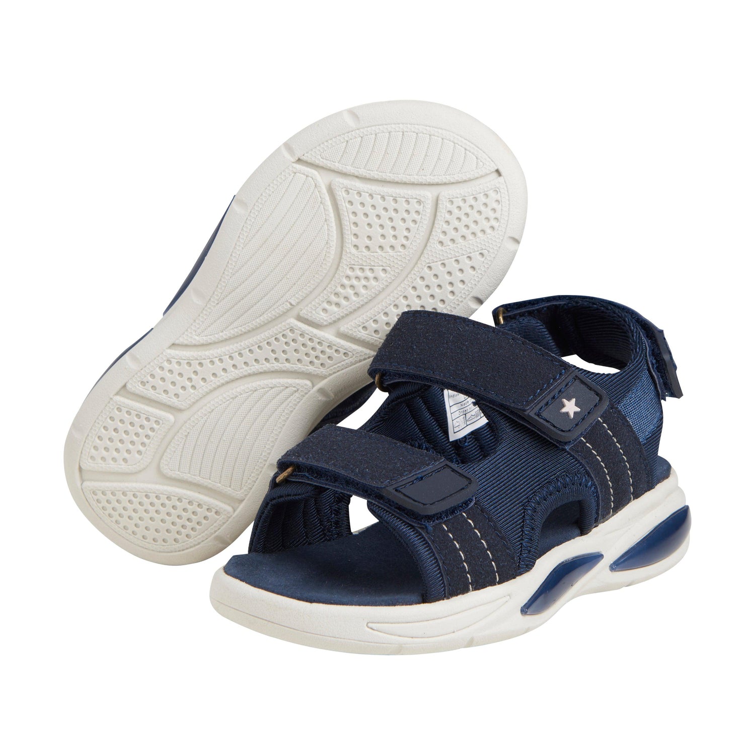 Een FABULOUS lichtgewicht sandalen met klittenband en lichte - Oost-Indische inkt - schoenen - MamaMilla