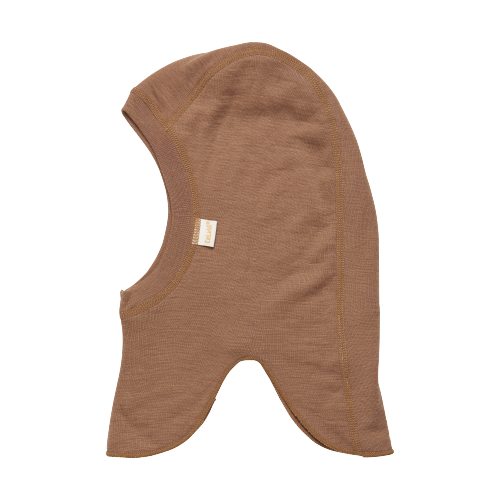 CeLaVi olifantenmuts in wol (dubbellaags) - Coca Mocha Melange - wollen muts - MamaMilla