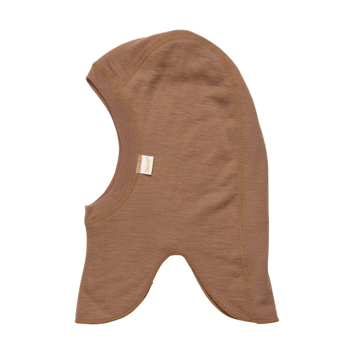 CeLaVi olifantenmuts in wol (dubbellaags) - Coca Mocha Melange - wollen muts - MamaMilla