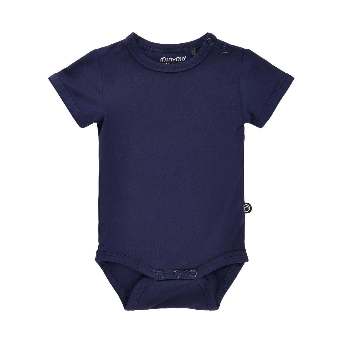 Minymo body met korte mouwen in bamboe - Donkerblauw - Body - MamaMilla