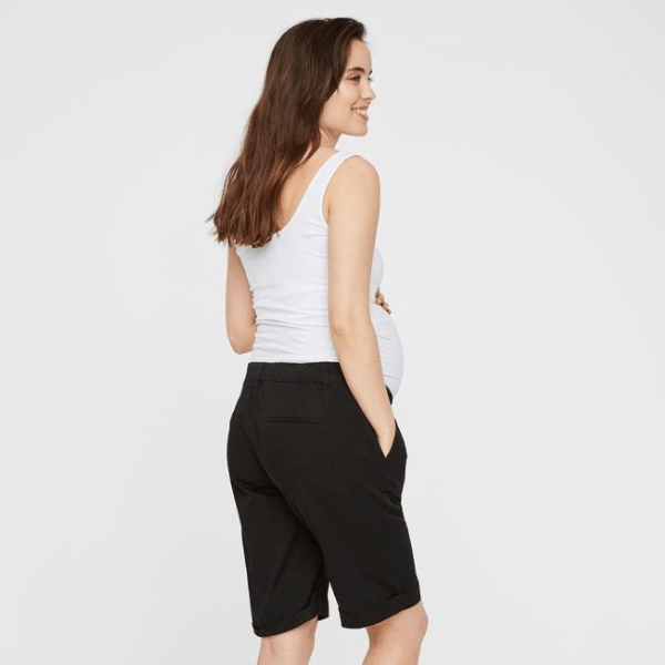 Mamalicious vente bermuda - Zwart - Zwangerschapskleding - MamaMilla