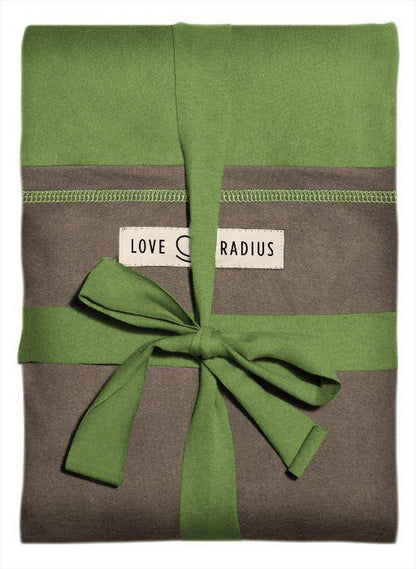 Love radius rekbare draagdoek origineel - Pistachie/Bruin - draagdoek - MamaMilla