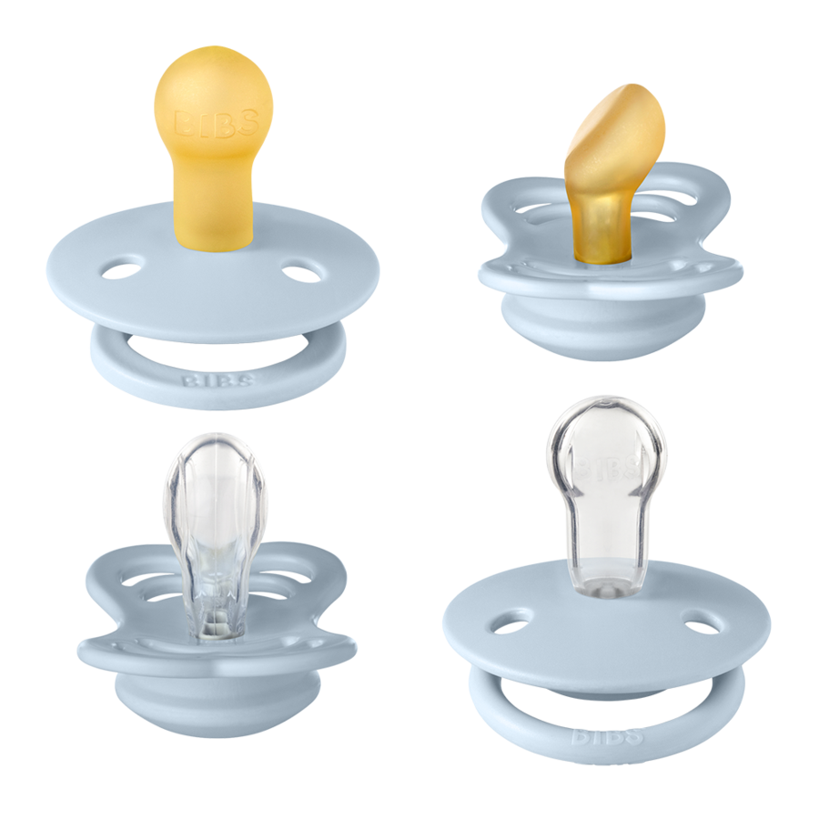Slabbetjes Probeer het - startpakket met speen - Baby Blue - Fopspeen - MamaMilla