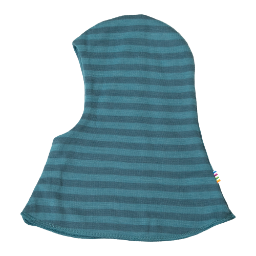 Joha Bivakmuts in wol - Omkeerbaar - 2 lagen - Blauw - Muts - MamaMilla
