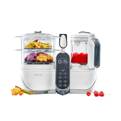 Babymoov Voedselautomaat - Nutribaby Plus incl. 15 herbruikbare smoothiezakjes - Wit - Voedselmachine - MamaMilla