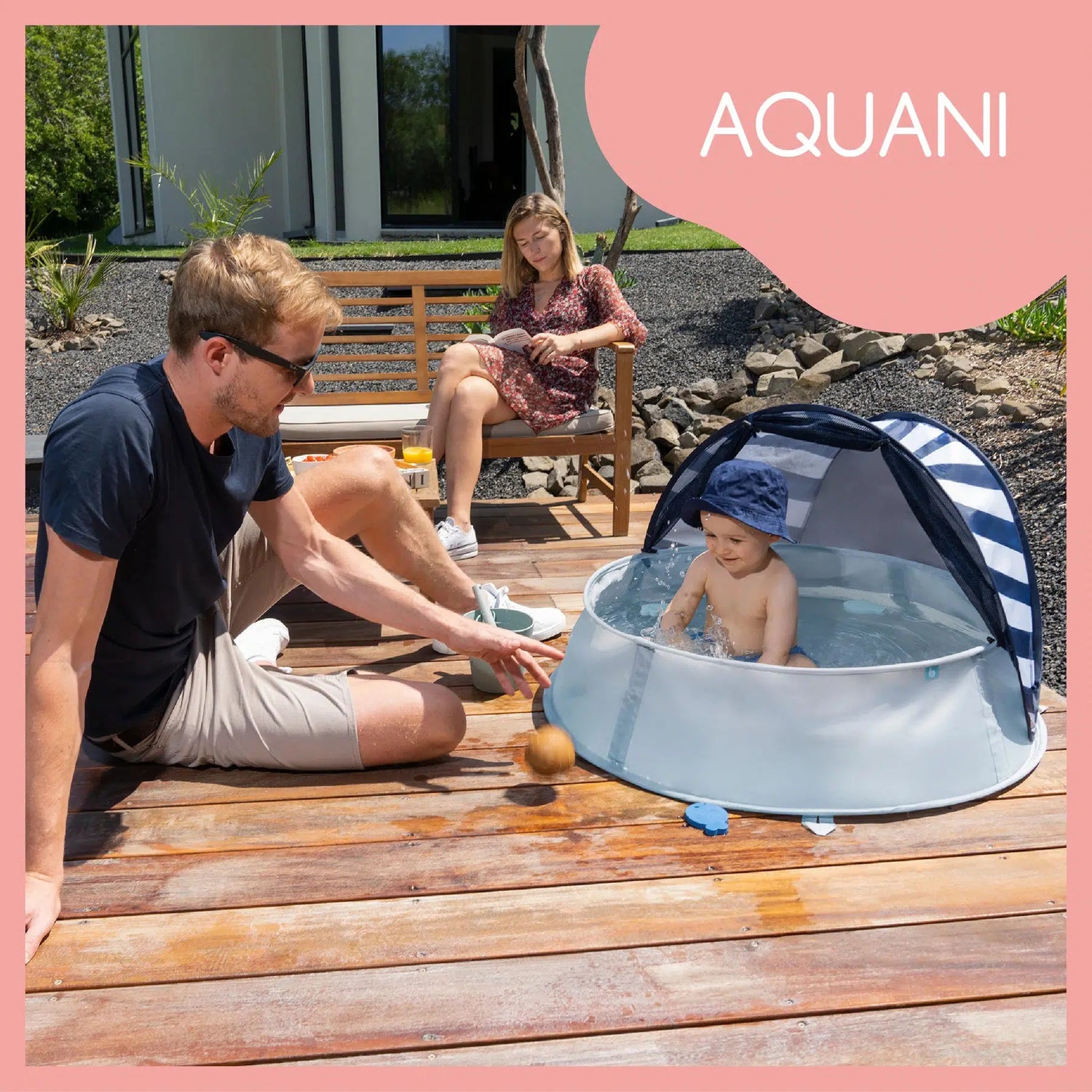Babymoov 3in1 UV-tent - Mariniére Aquani - UV-tent - MamaMilla