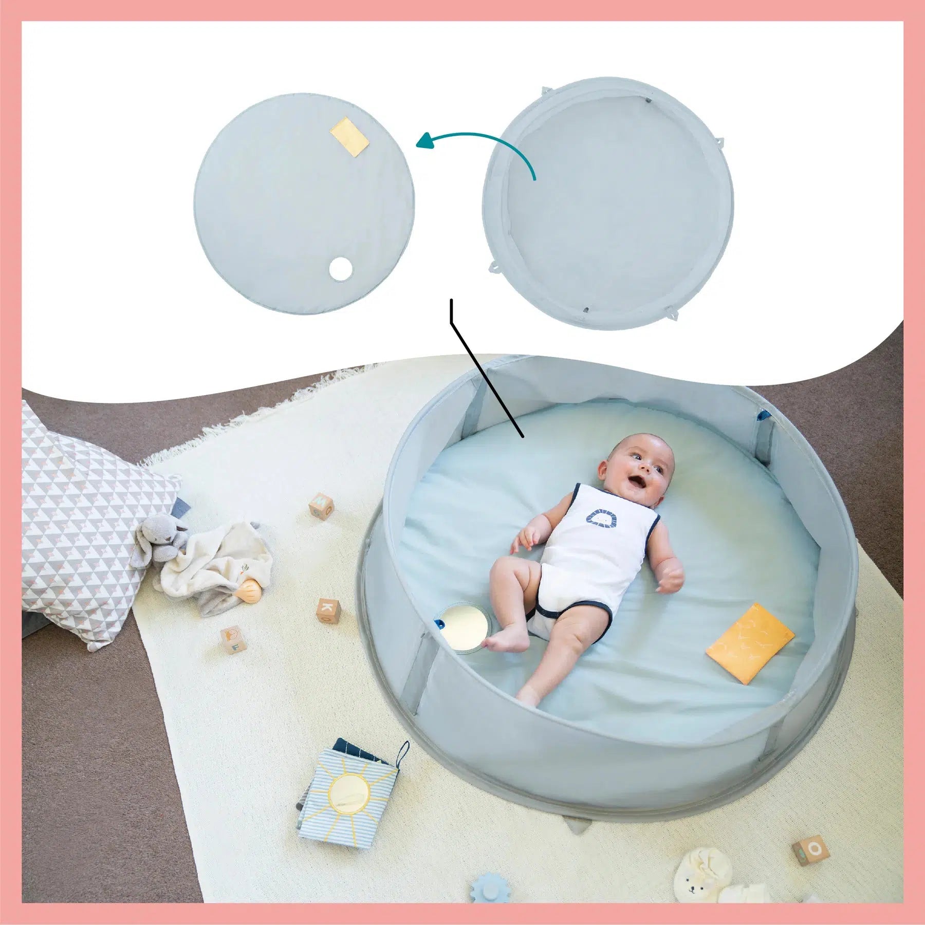Babymoov 3in1 UV-tent - Mariniére Aquani - UV-tent - MamaMilla