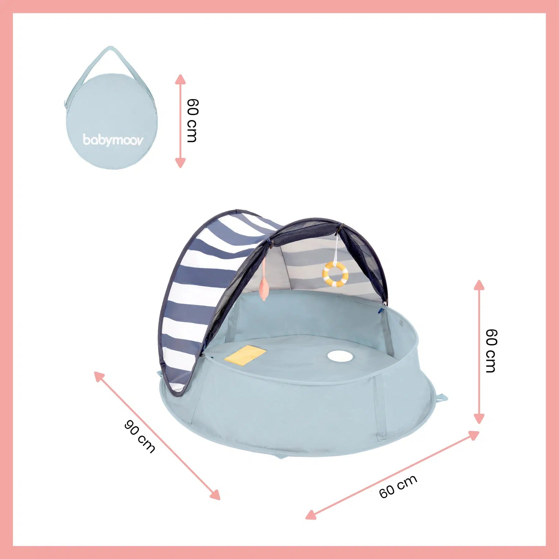 Babymoov 3in1 UV-tent - Mariniére Aquani - UV-tent - MamaMilla