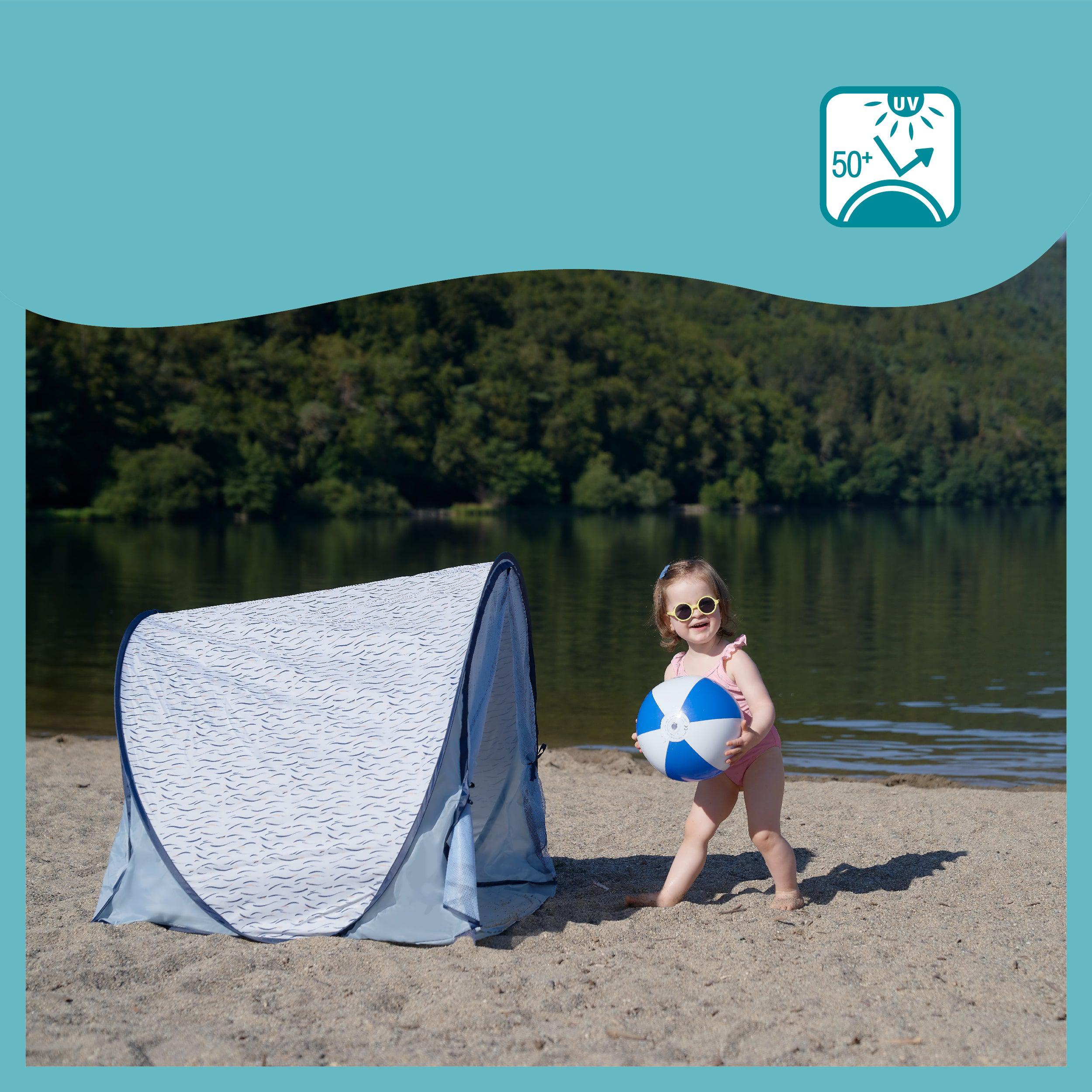 Babymoov UV-tent - Blauwe golven - UV-tent - MamaMilla