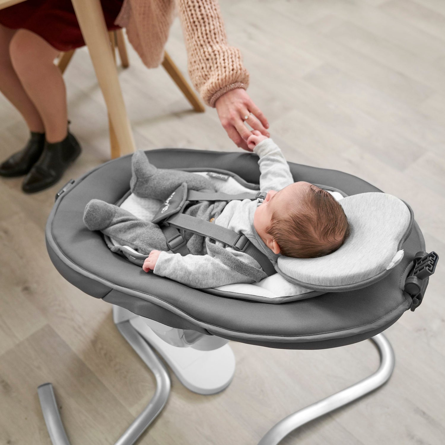 Babymoov Ergonomisch Babykussen (Loverest) - Grijs (0-4m) - Babyhoofdkussen - MamaMilla
