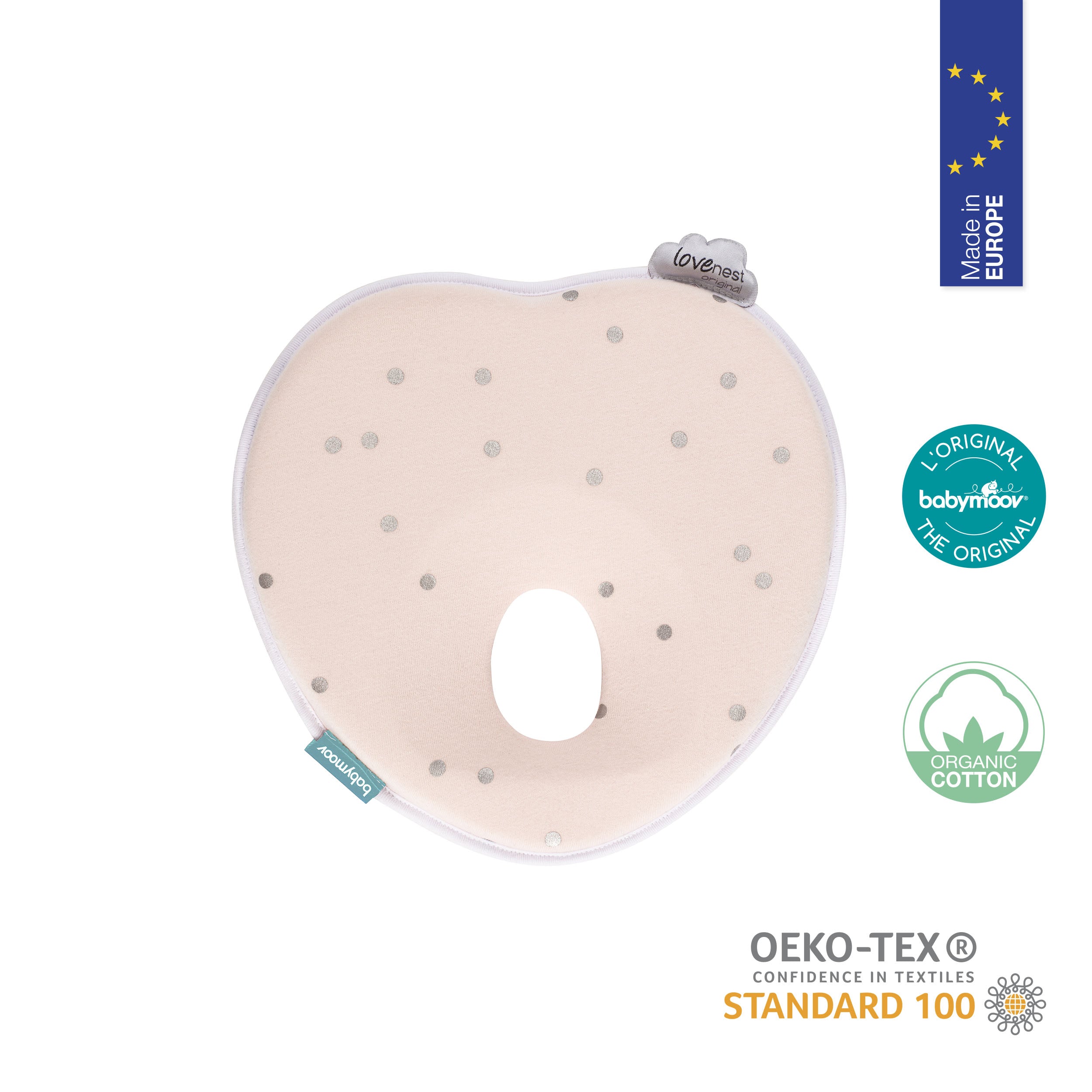 Babymoov Ergonomisch Babykussen (Loverest) - Roze (0-4m) - Babyhoofdkussen - MamaMilla