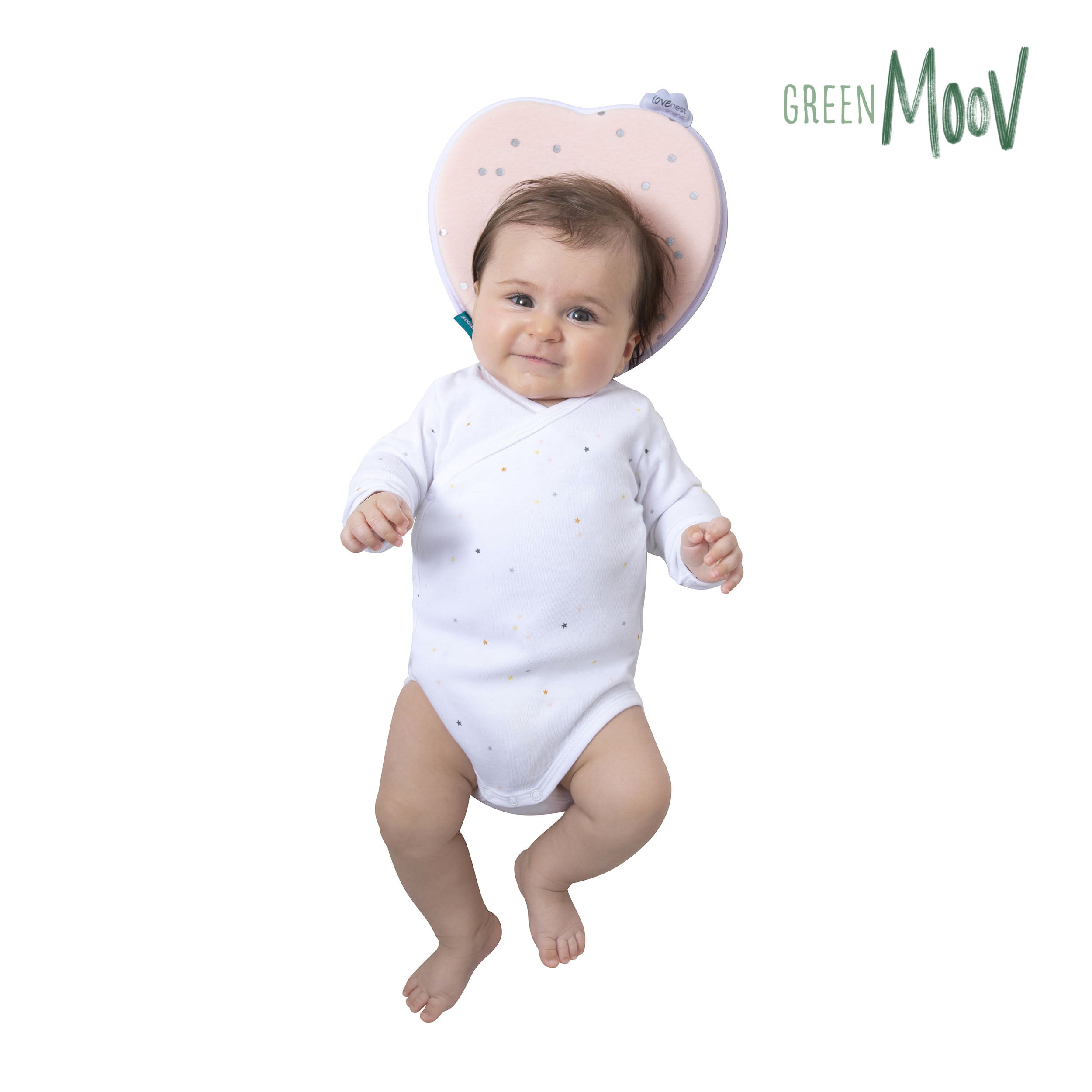Babymoov Ergonomisch Babykussen (Loverest) - Roze (0-4m) - Babyhoofdkussen - MamaMilla