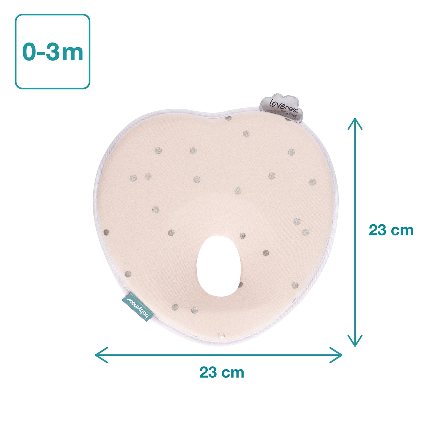 Babymoov Ergonomisch Babykussen (Loverest) - Roze (0-4m) - Babyhoofdkussen - MamaMilla