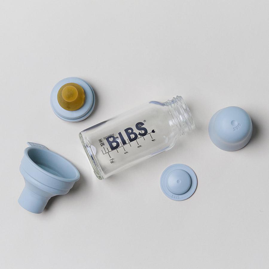 Bibs glazen babyfles - Latex - 110 ml. - Blush - Flesje baby - MamaMilla