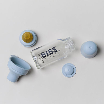 Bibs glazen babyfles - Latex - 110 ml. - Blush - Flesje baby - MamaMilla