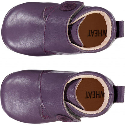 Tarwe pantoffels van leer - Berry - Fopspenen - MamaMilla