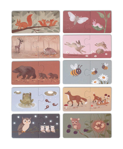 Filibabba Ouders en Kind Legpuzzel - Noordse Dieren - Legpuzzel - MamaMilla