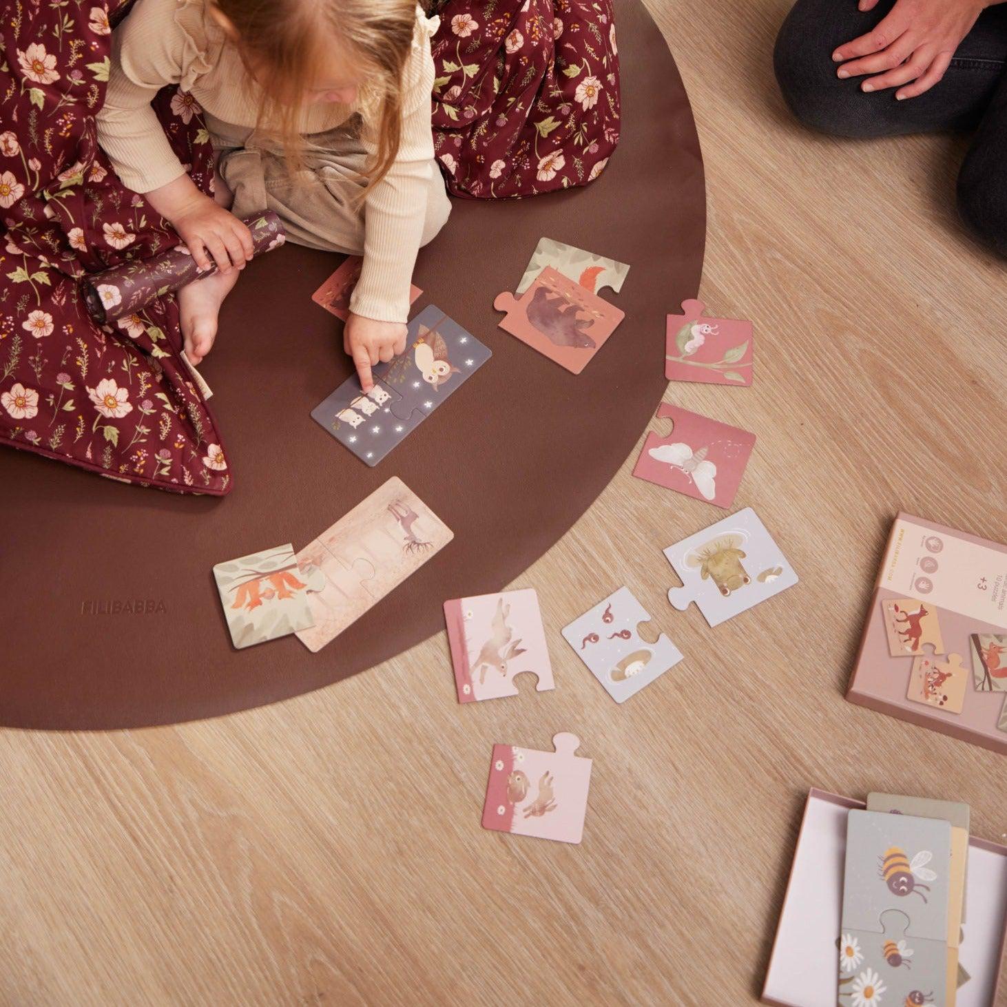 Filibabba Ouders en Kind Legpuzzel - Noordse Dieren - Legpuzzel - MamaMilla