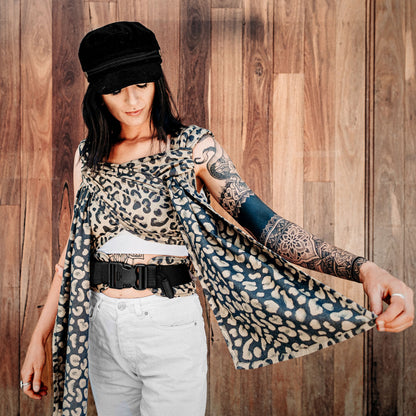 Fidella FlyClick Draagzak - Leopard Gold - Baby - draagzak - MamaMilla