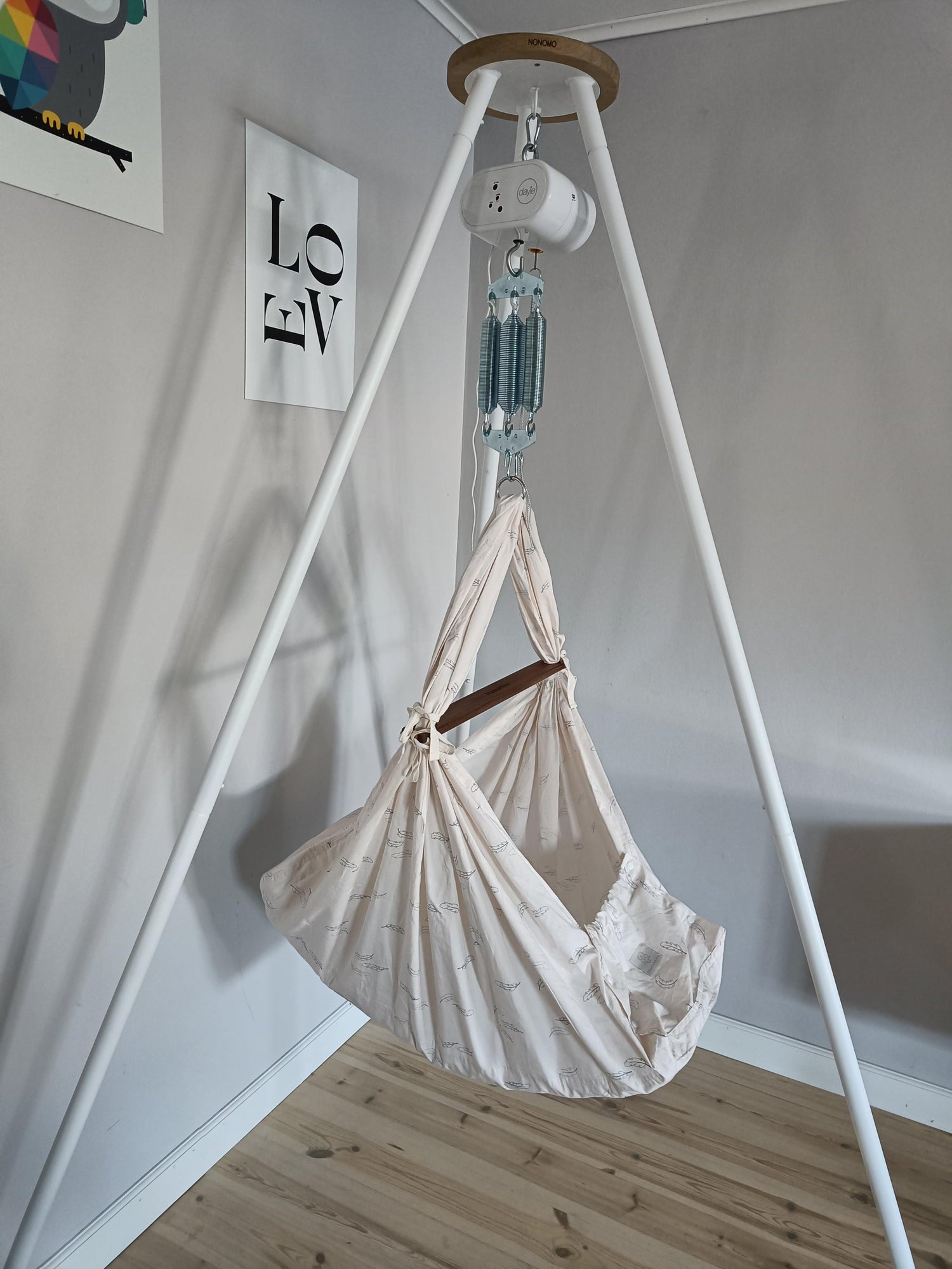 MamaMilla Slingwieg - Blauwe veren - Slingwieg - MamaMilla