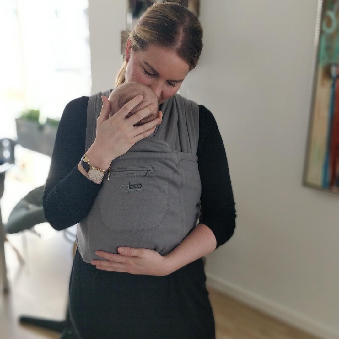 Sluit rekwikkeldoek Caboo + biologisch - Salie - draagdoek - MamaMilla