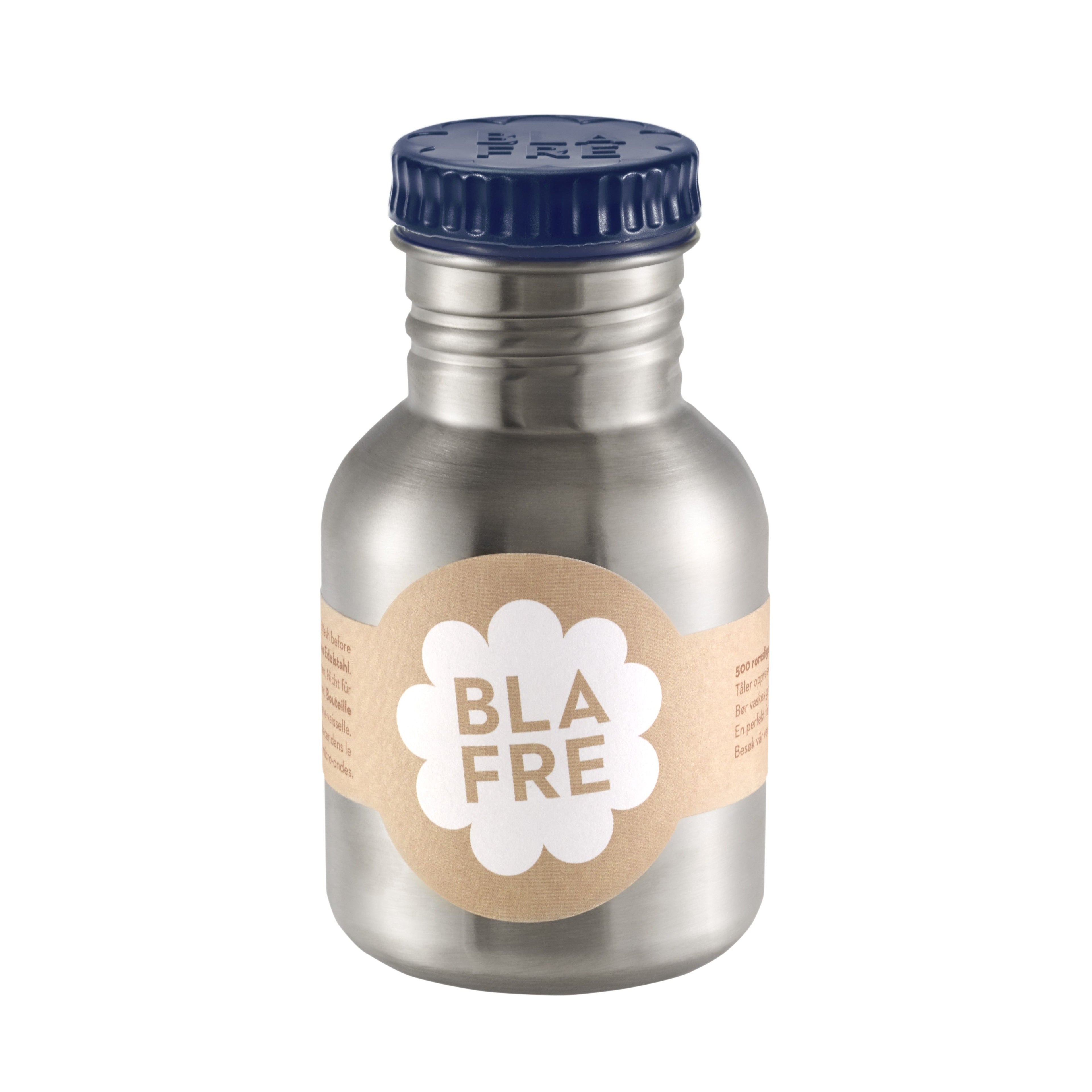 BLAFRE drinkfles in roestvrij staal - 300 ml - Marineblauw - Drinkfles in staal - MamaMilla