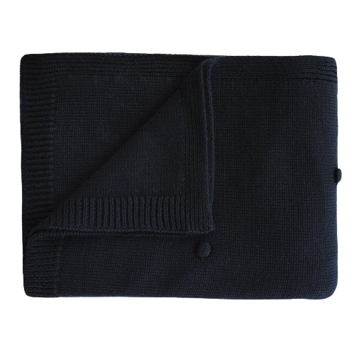 Mushie babydeken - Dark Navy - Babydeken - MamaMilla