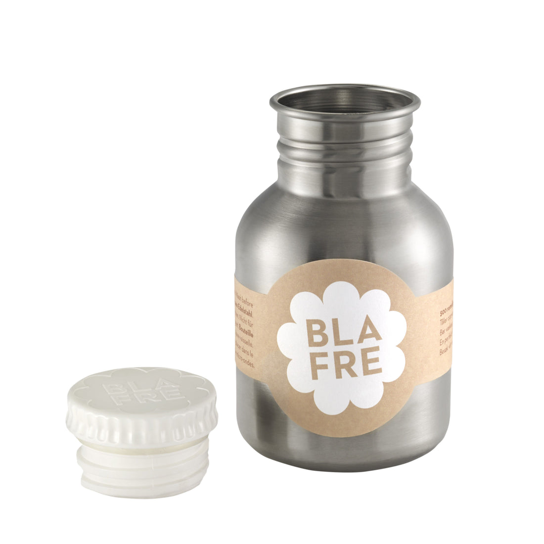 BLAFRE drikkedunk i rustfrit stål - 300 ml - Hvid - Drikkedunk i stål - MamaMilla