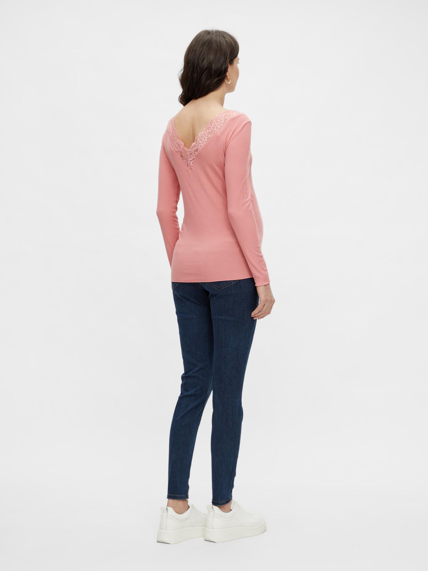 Mamalicious Blonde zwangerschapstop - Trina - Dusty rose - zwangerschapskleding - MamaMilla