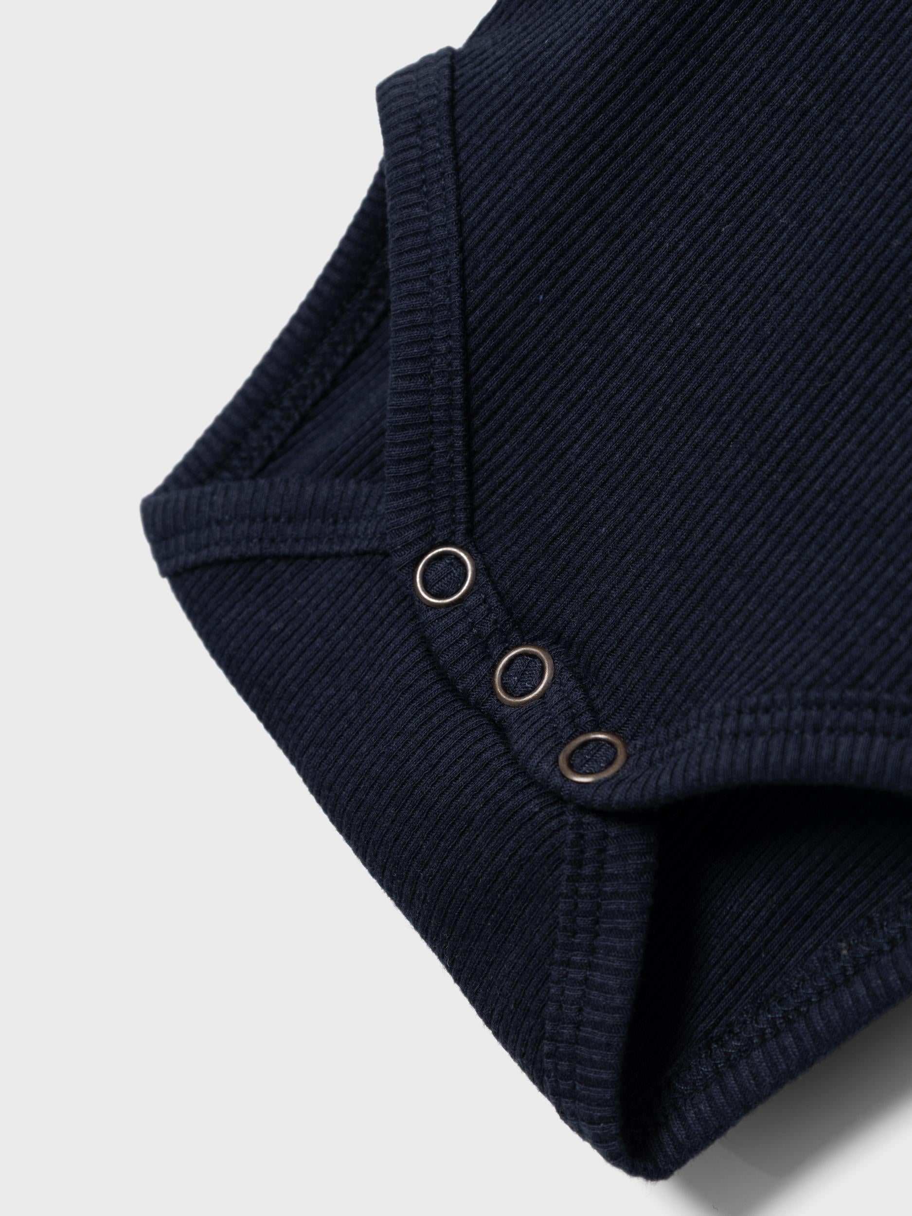 Name it body in rib met korte mouwen - Kab - Dark Sapphire - Body - MamaMilla