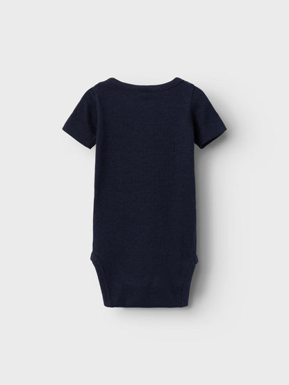 Name it body in rib met korte mouwen - Kab - Dark Sapphire - Body - MamaMilla