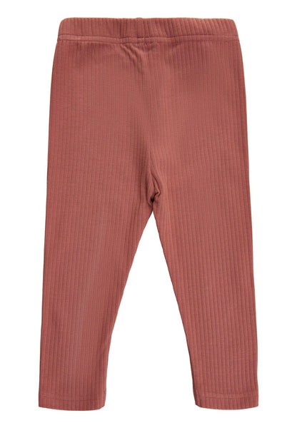 Zachte galerij Paula riblegging - Brick Dust - broek - MamaMilla