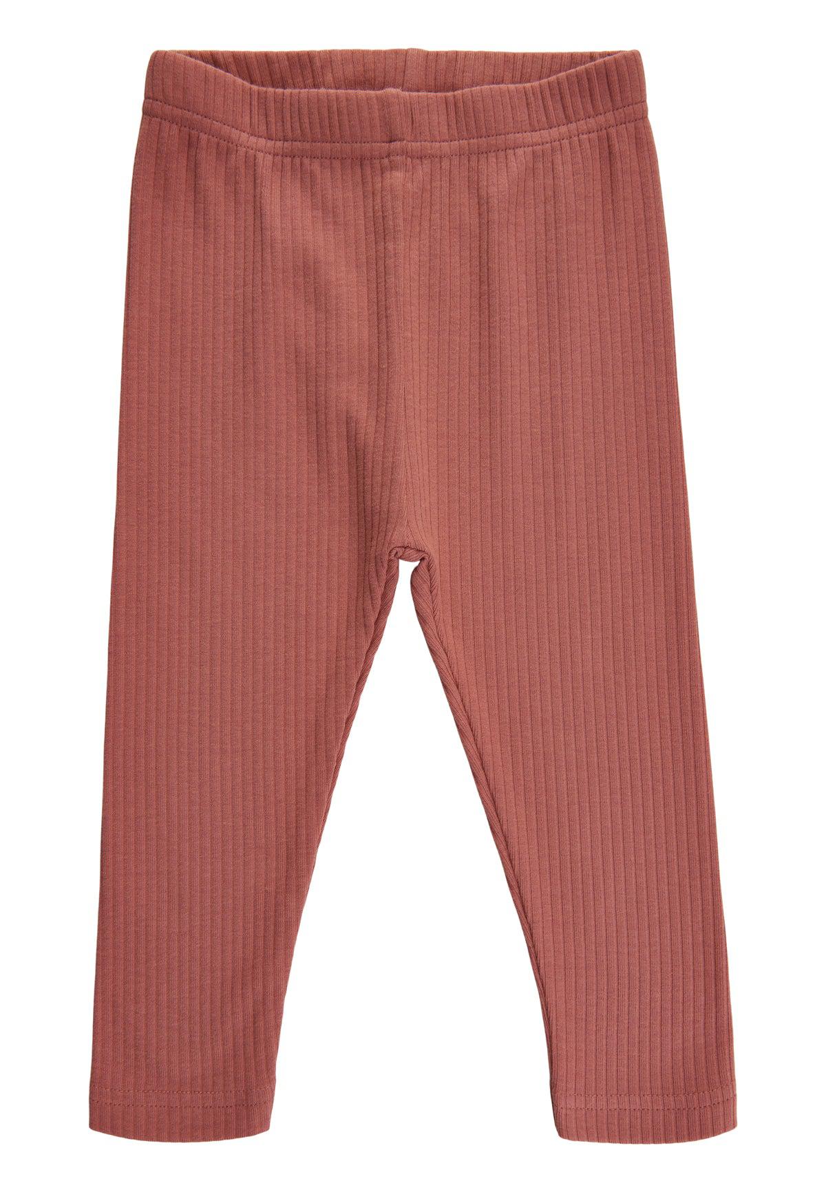 Zachte galerij Paula riblegging - Brick Dust - broek - MamaMilla