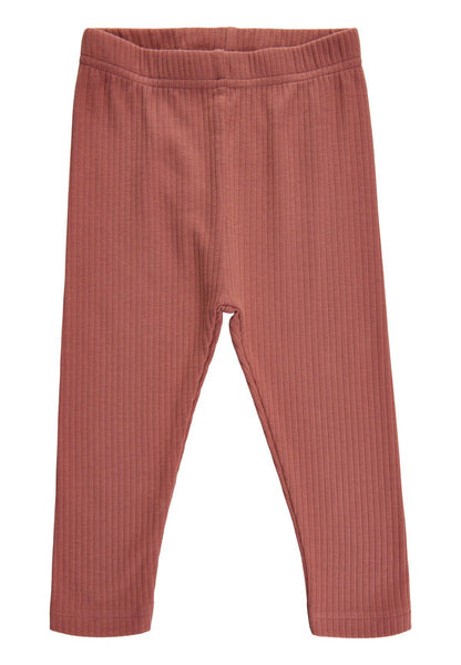 Zachte galerij Paula riblegging - Brick Dust - broek - MamaMilla