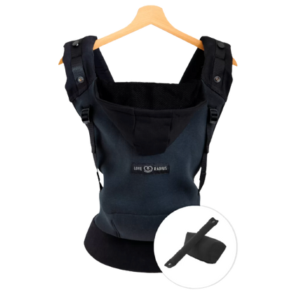 Love radius drager incl. babyinzet - Hoodie draagzak - Forest Black - draagzak - MamaMilla