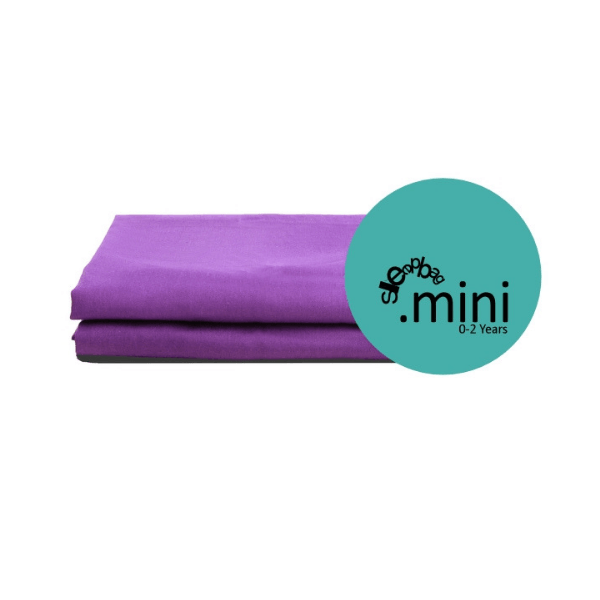 2 paklaken voor Sleepbag.mini slaapzak - paars - Accessoires voor slaapzak - MamaMilla