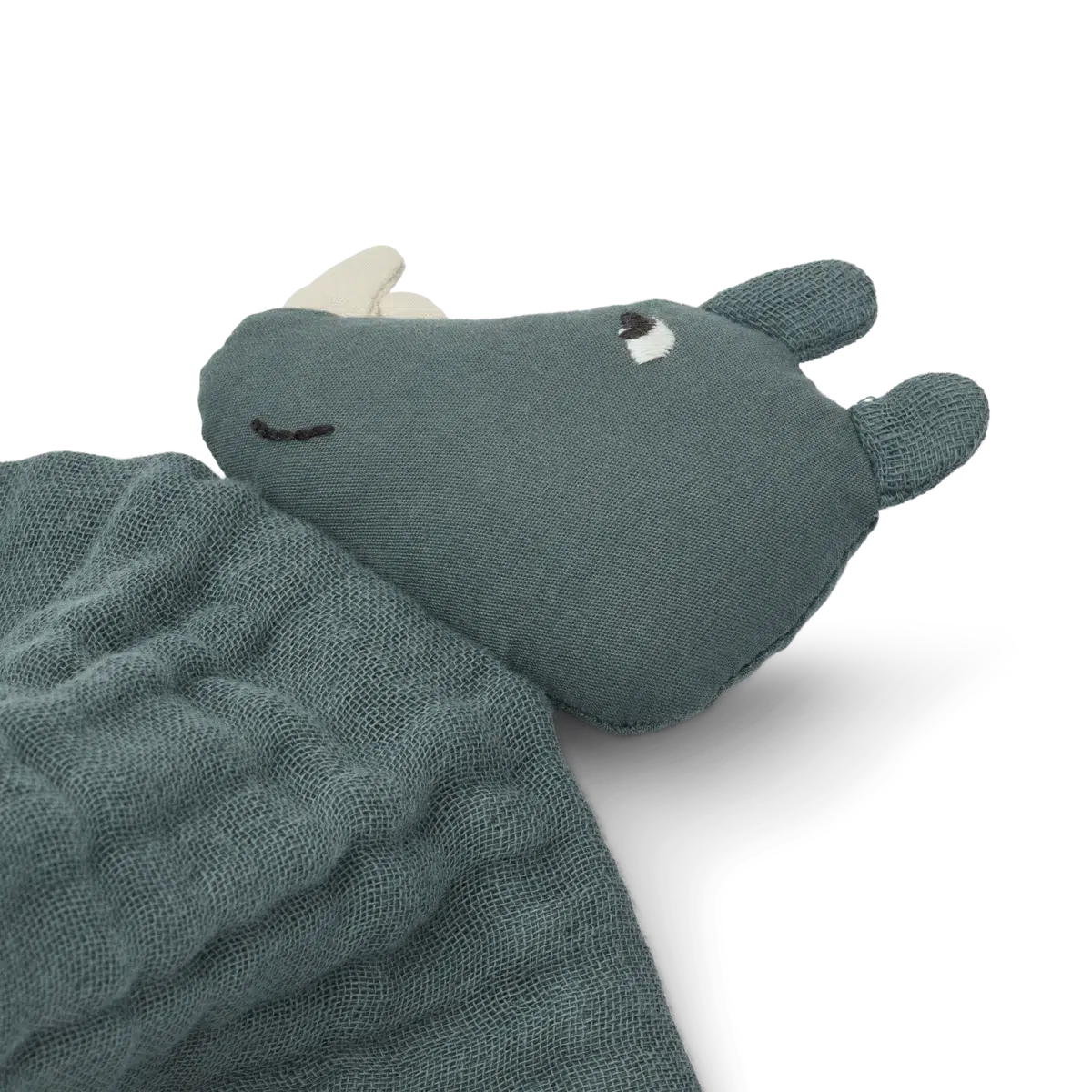 Liewood knuffeldoekje - Amaya knuffelteddy - Neushoorn/Walvis blauw - Knuffeldoekje - MamaMilla