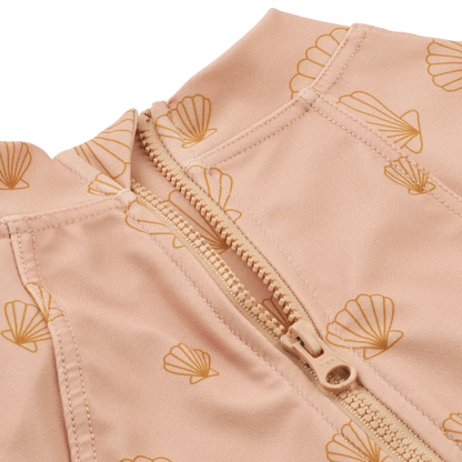 Liewood babyzwempak met lange mouwen - Badpak Maxime - Sea shell / Pale Toscane - Zwemkleding - MamaMilla