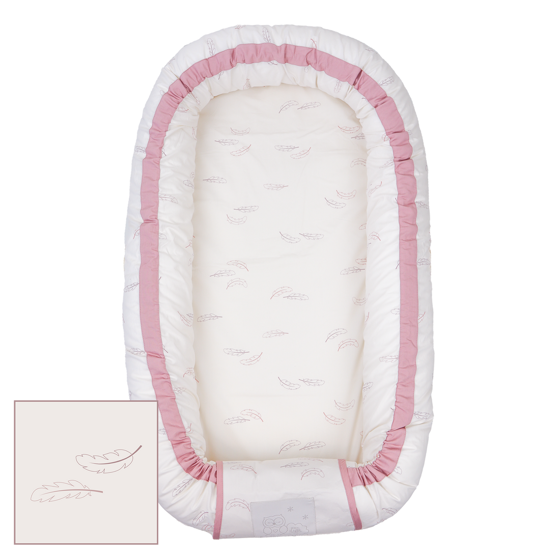 MamaMilla babynestje met Fossflakes vulling - Rozenveren - Babynest - MamaMilla