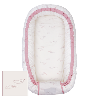 MamaMilla babynestje met Fossflakes vulling - Rozenveren - Babynest - MamaMilla
