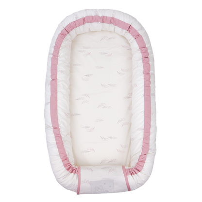 MamaMilla babynestje met Fossflakes vulling - Rozenveren - Babynest - MamaMilla
