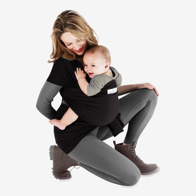 Love radius stretch wikkelbasis - Zwart - wikkel - MamaMilla