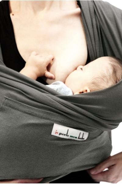 Love radius rekbare draagdoek origineel - Grijs - draagdoek - MamaMilla