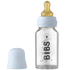 Bibs glazen babyfles - Latex - 110 ml. - Baby Blauw - Flesje baby - MamaMilla