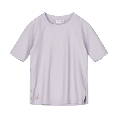 Liewood UV Jersey - Noah Shortsleeve Swim - Misty Lilac - Zwemkleding - MamaMilla