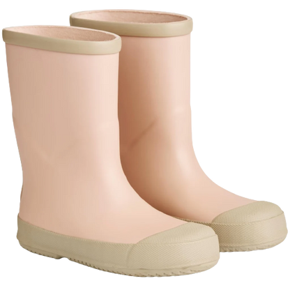 Tarwe Modderige rubberen laarzen - Roze stof - rubberen laarzen - MamaMilla
